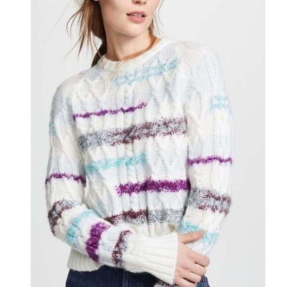 Tanya Taylor Sweaters - Tanya Taylor Lora Stripe Knit Jumper Sweater Top XS